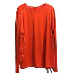Patagonia Shirt Men XL Orange Performance Lightweight Pullover Active Gorpcore